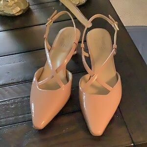 Elegant Tan Slingback Heels